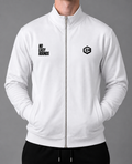No Easy Rounds White Zip-Up