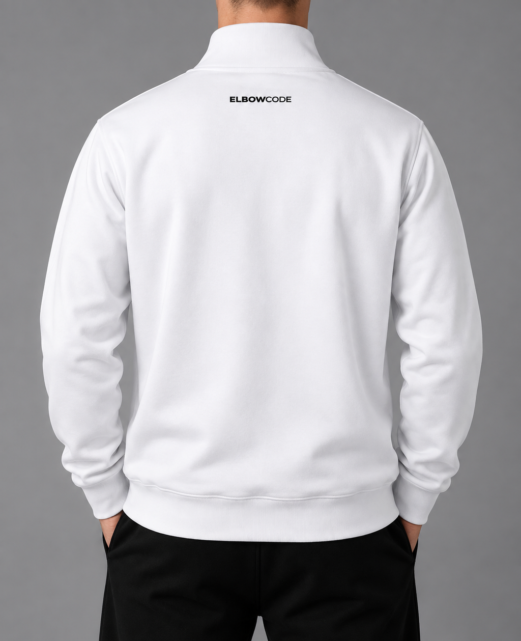 No Easy Rounds White Zip-Up