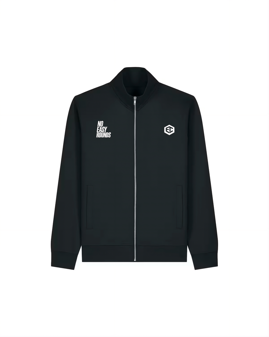 No Easy Rounds Black Zip-Up